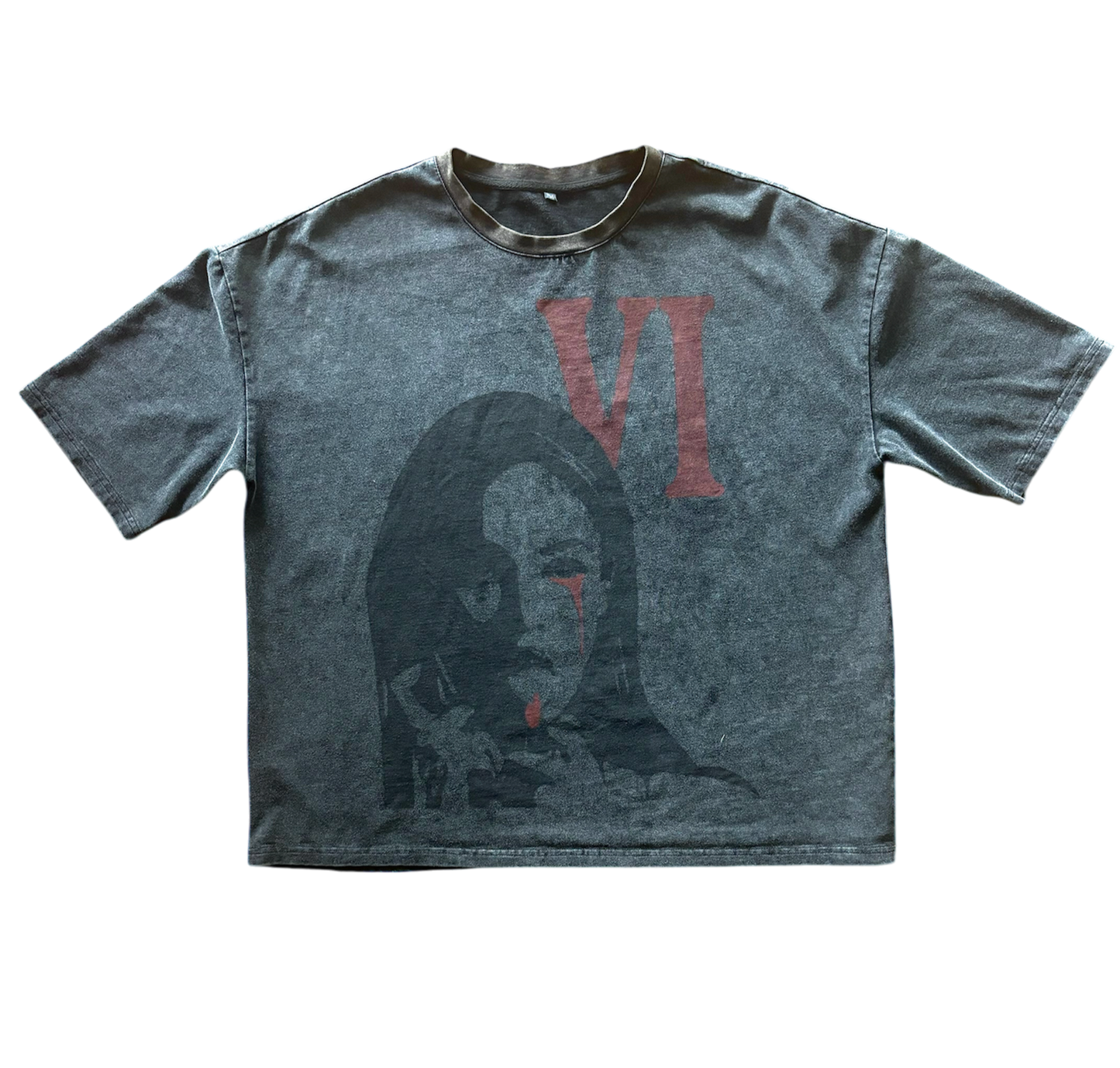 “VI” Oversized Box Tee