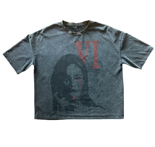 “VI” Oversized Box Tee